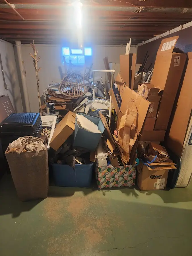 Roll-off dumpster container at job site for Construction Dumpster Rental in Reading